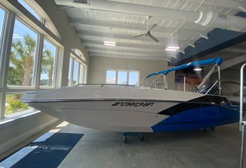 2024 Starcraft SVX 211 Sport Electric Blue/Black/Quicksilver Boat